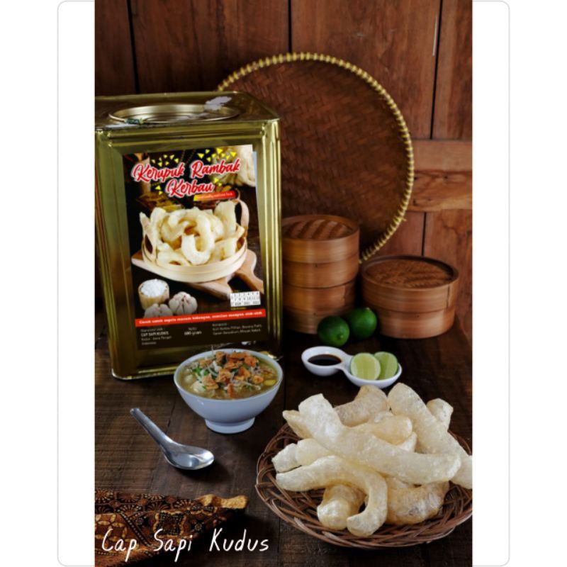 

Krupuk Kulit Kerbau Rambak Gurih Enak Bermanfaat Blek 600 Gram