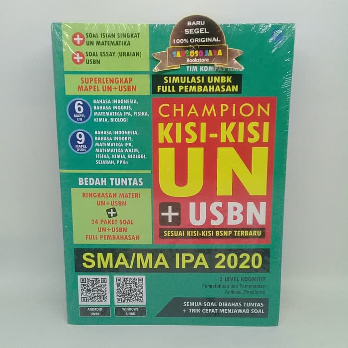 Champion Kisi Kisi Un Usbn Sma Ma Ipa 2020 By Tim Kompas Ilmu Shopee Indonesia