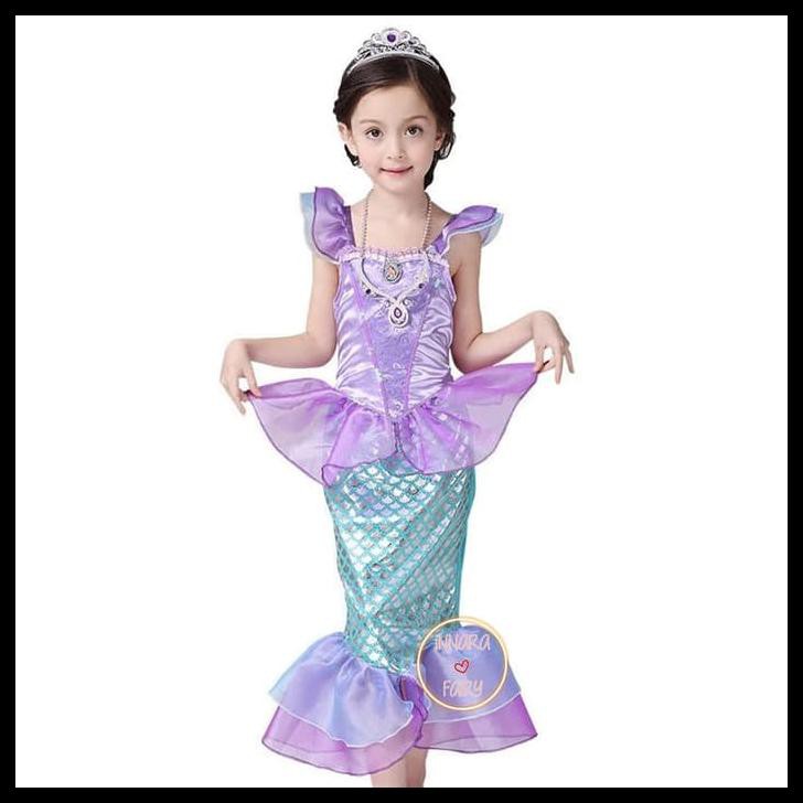 Spesial - Mermaid Dress - Princess Ariel Dress - Kostum Anak 2Th - 8Th