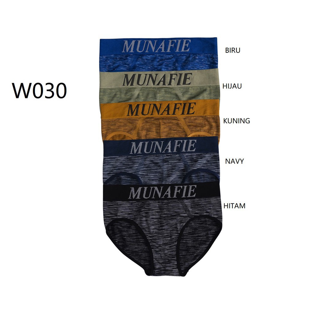 MARKAS W030 Celana Dalam Munafie Pria CD Celana Dalam Cowok Motif Underwear Men