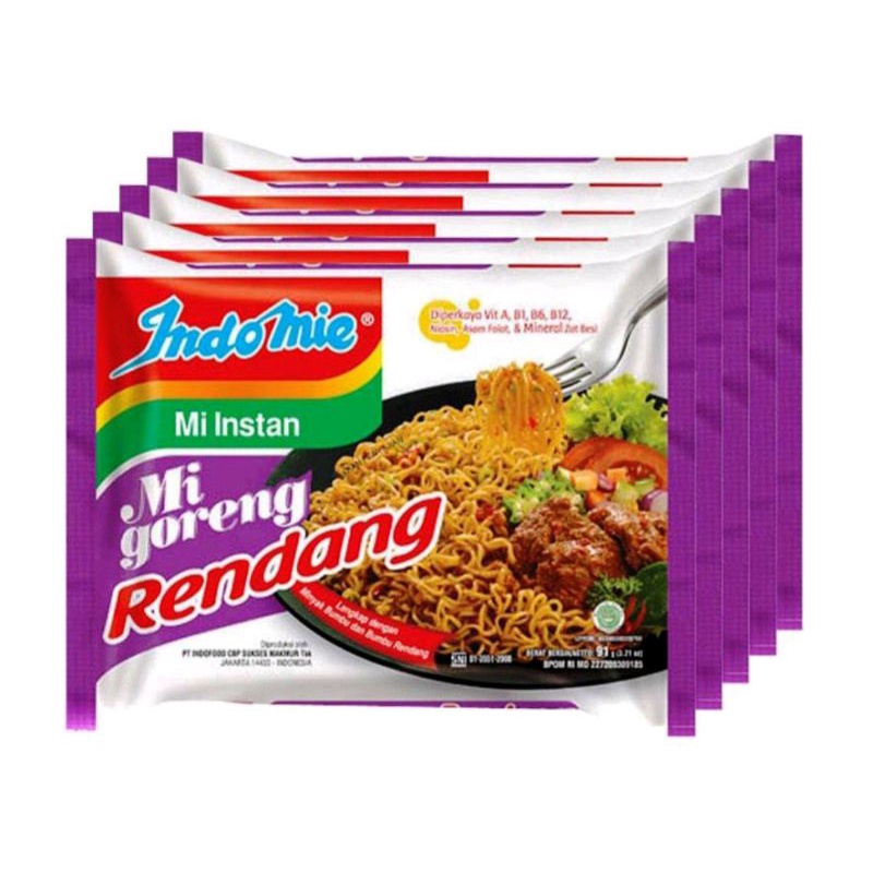 

Indomie goreng rendang