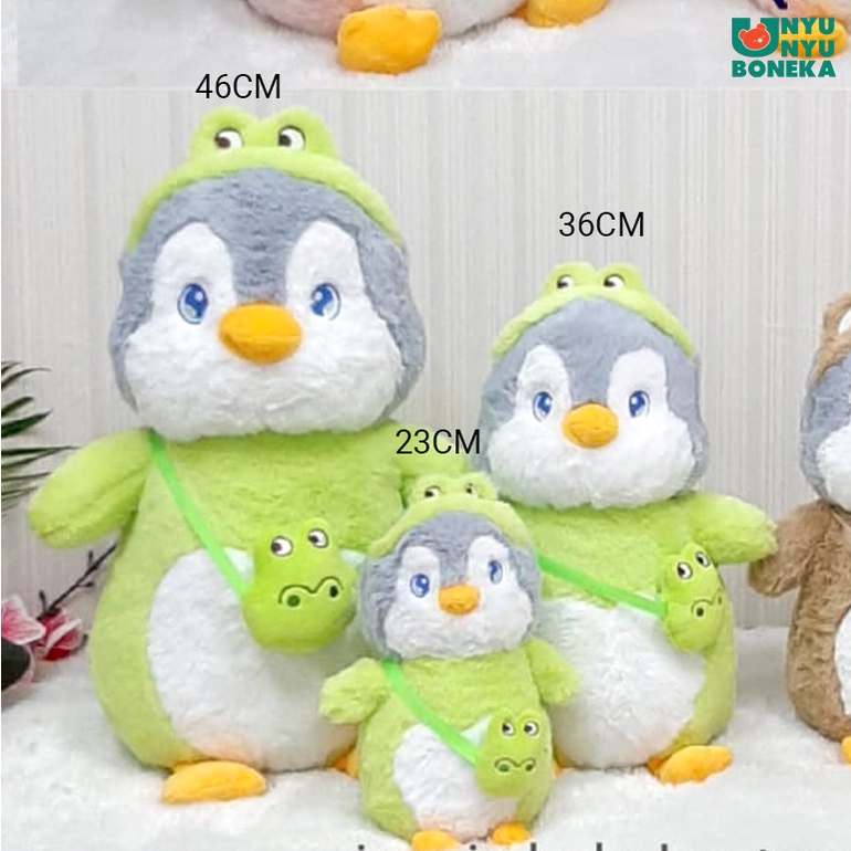 Boneka Pinguin Bulu + Tas Selempang Kostum Kelinci Beruang Bear Animal