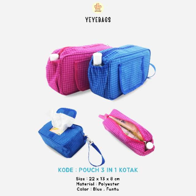 

Pouch 3 in 1 kotak kotak