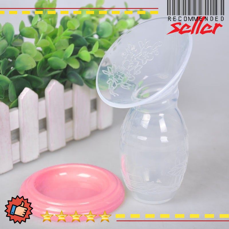 Pompa ASI Manual Milk Breast Pump 150ml - LK-4000 - Pink Terbatas