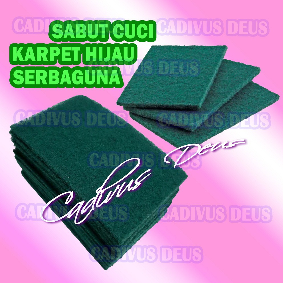 SABUT CUCI - SABUT KARPET HIJAU - HARGA 1PC