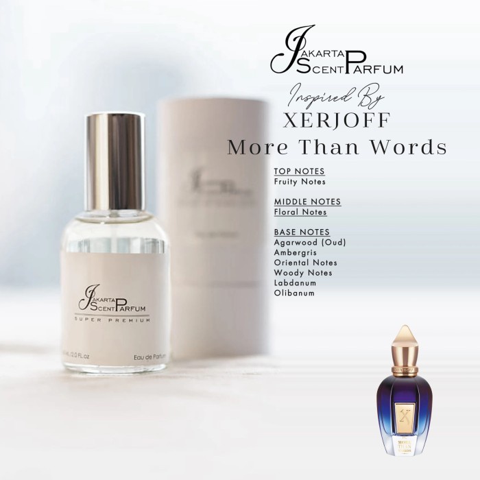 Js Super Premium parfum inspired by XERJOFF More Than Words - 35ml