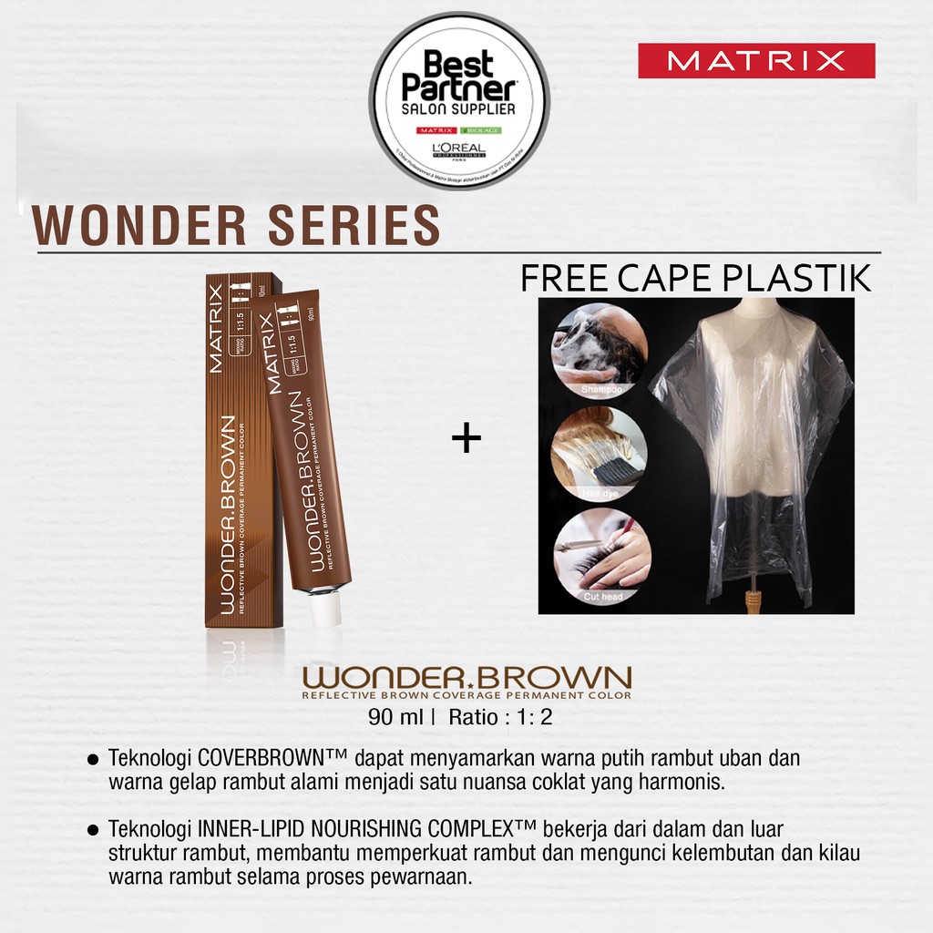 ❤️Glamouroseshop❤️ Matrix Wonder Brown / Wonderbrown / Cat Matrix / Pewarna rambut Matrix 90 ml