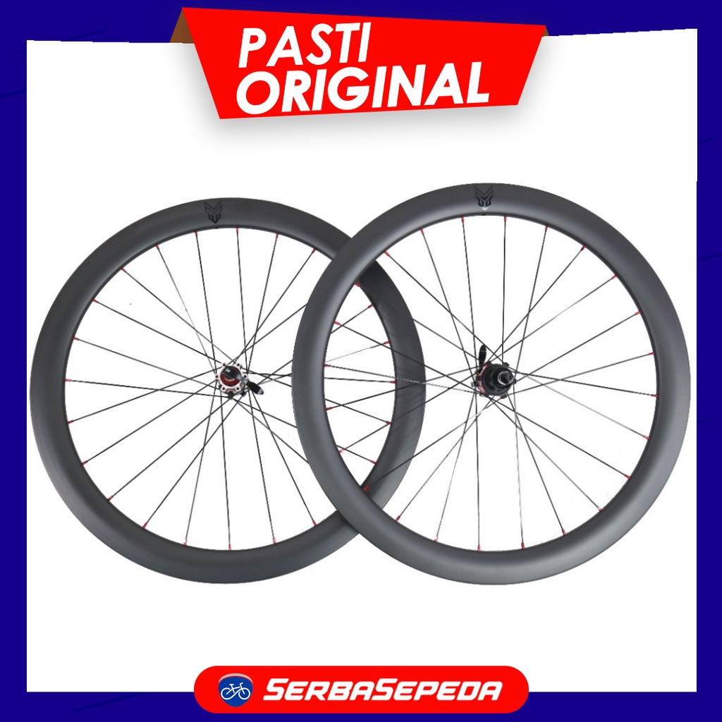 MXL Wheelset Sepeda Road Discbrake Carbon 50mm 700C