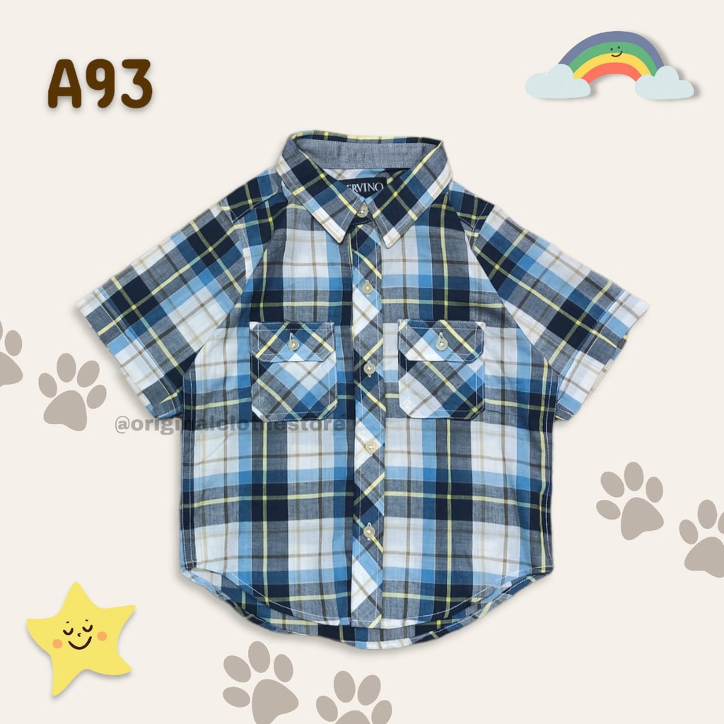 Kemeja Anak Laki Laki Lengan Panjang / Pendek Ralph Lauren / Mervino Original 100% Murah (Gratis Ongkir + Gratis Hadiah)