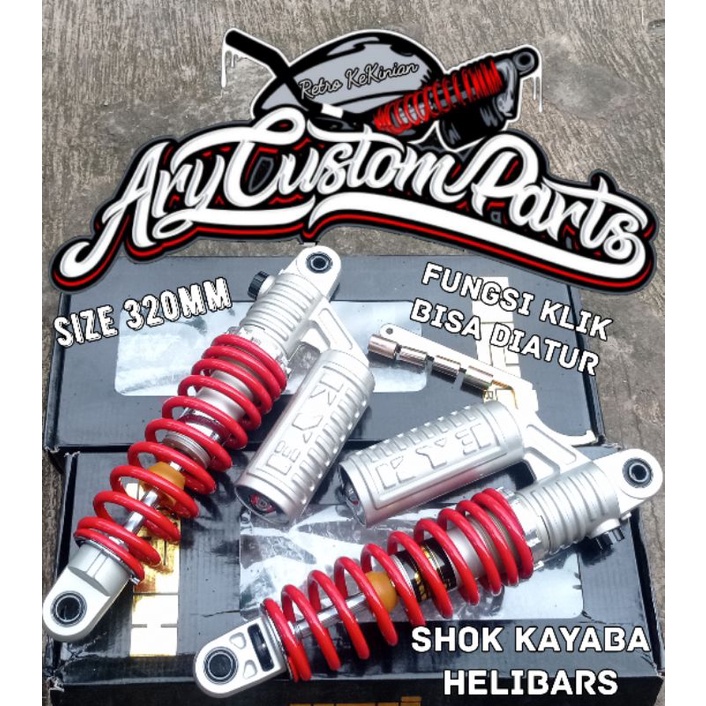 Shok model Kayaba shock shok tabung kye model kayaba 32 helibars cocok cb100 gl pro megapro tiger gl