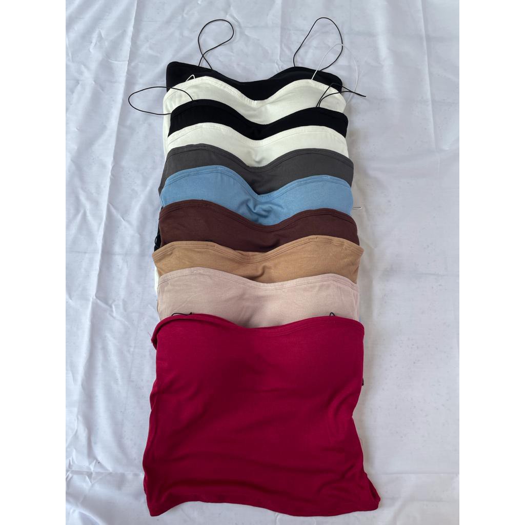 Tank top tali spaghetti wanita atasan wanita pakaian dalam cewek tanktop bra-4