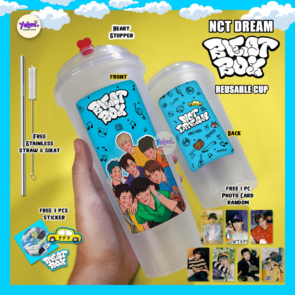 NCT DREAM BEAT BOX REUSABLE CUP Fanmade / KPOP Reusable CUP