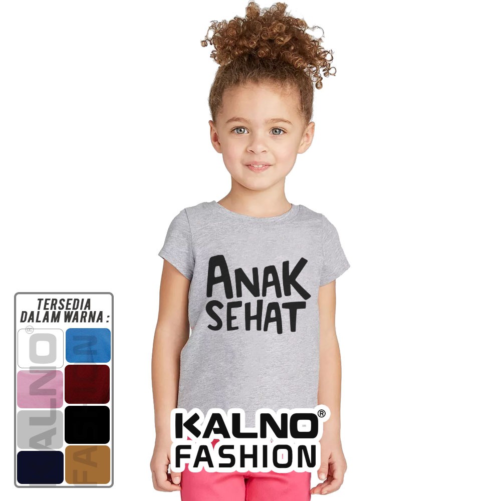 Baju Anak Print anak sehat 705 - Anak Anak Umur 1 -  7 Tahun Ukuran S M L XL Bahan Katun polyester