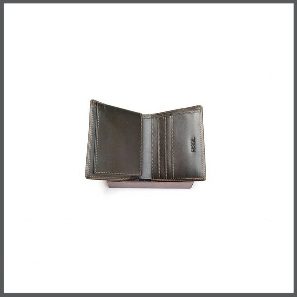 DOMPET PRIA FULL KULIT BRANDED FOSIL HITAM