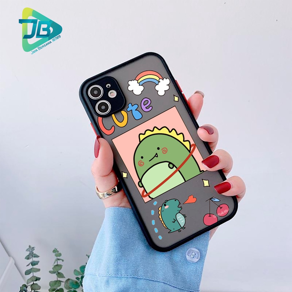 SOFTCASE DOVE DINO CUTE OPPO VIVO SAMSUNG XIAOMI REALME IPHONE ALL TYPE JB5021