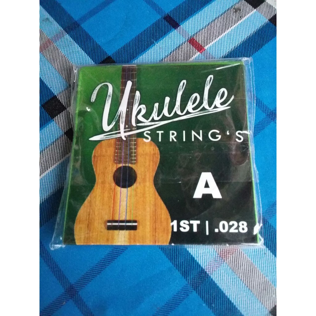 Senar Ukulele Warna-Warni Komplit 1 Set Bonus Pick Soprano Concerto Tenor Murah Jakarta