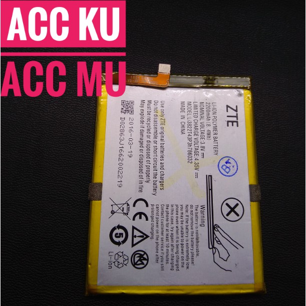 BATRE BATTERY BATERAI ZTE BLADE V6 Li3822T43P3h786032 ORIGINAL 99