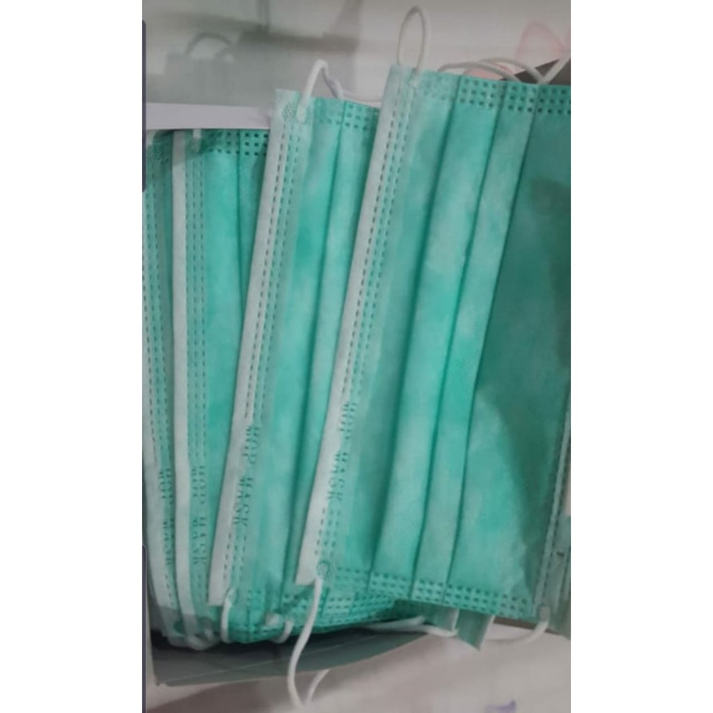 Ready!! FACE MASK ORIGINAL 3 Ply earloop - ISI 50 pcs