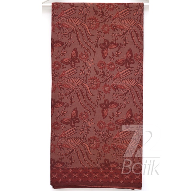 KAIN BATIK PREMIUM Bahan Katun Motif Kupu Kupu Warna Two Tone Pagi Sore Merah Salmon 729179 Cap 72 Jarik Jarit Samping Kebat Panjang Batik Katun Modern Premium Bahan Seragam Batik Pernikahan Kantor Keluarga Murah Kamen Jadi Batik Bali Lembaran