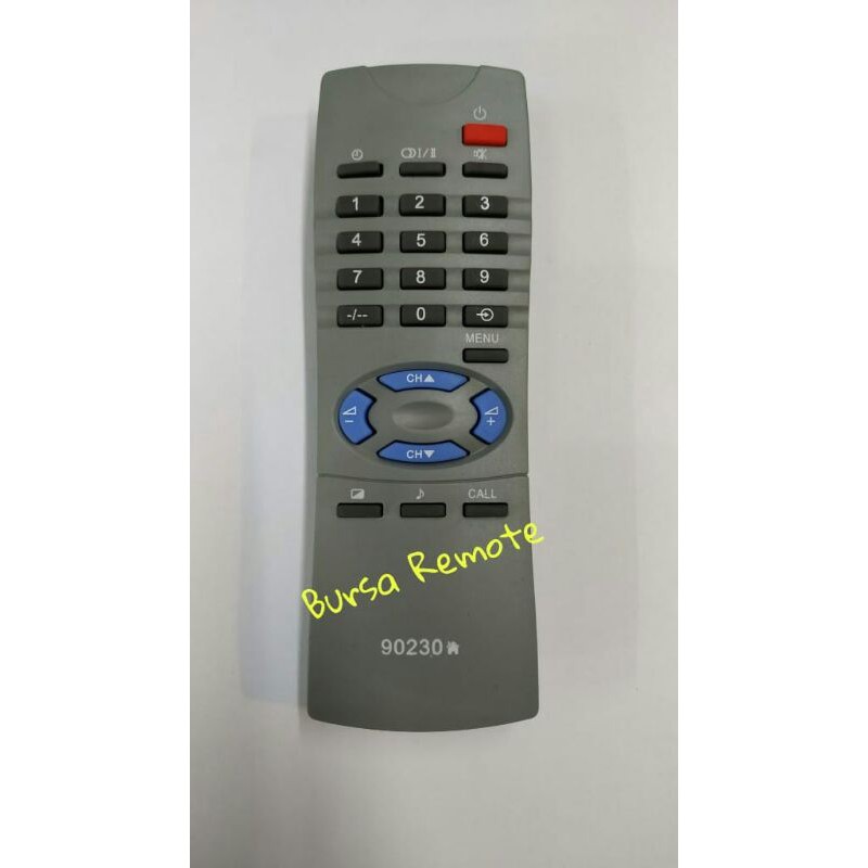 Remot / Remote TV Tabung TOSHIBA ABU BOMBA type 90230 tanpa setting