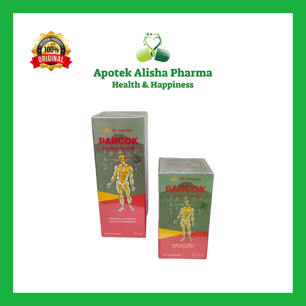 Param Kocok Air Mancur 25/75ml - Parem Kocok / Parcok AirMancur Untuk Kaki Terkilir / Bengkak / Rematik