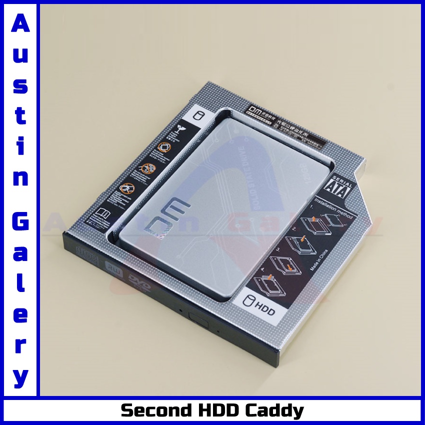 SSD HDD CADDY 9.5mm &amp; 12.7mm Casing HardDisk SSD HDD HardDisk Drive Untuk Laptop PC Komputer CD-ROM