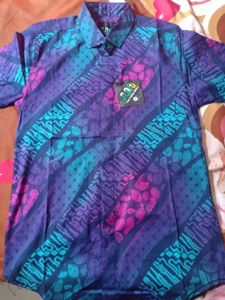 Kemeja Batik Pria Lengan Pendek Exclusive Kemeja Batik Cowok Kerja Kantoran Batik Songket 1018