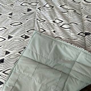  Bed  cover  set 100x200cm perca  kain  my love mix Shopee 