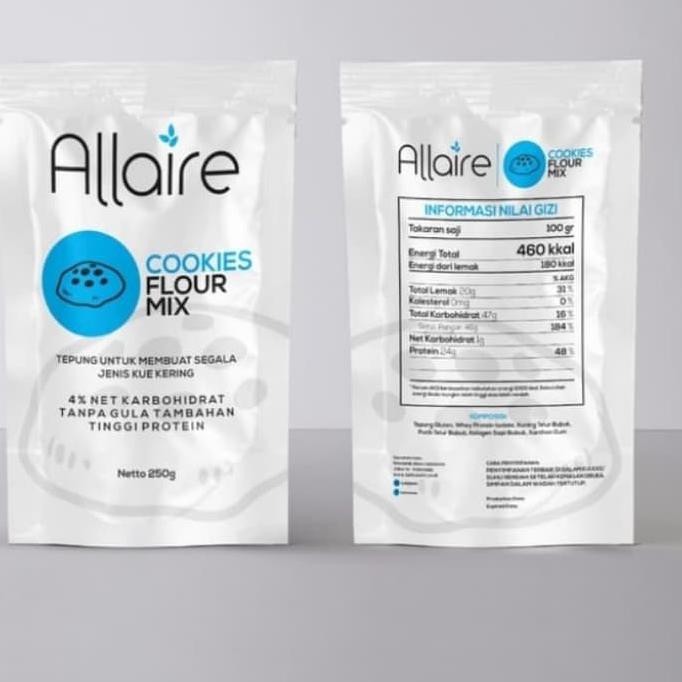 

Allaire Cookies Flour Mix 500Gr Tepung Keto Kukis Kue Kering Halal
