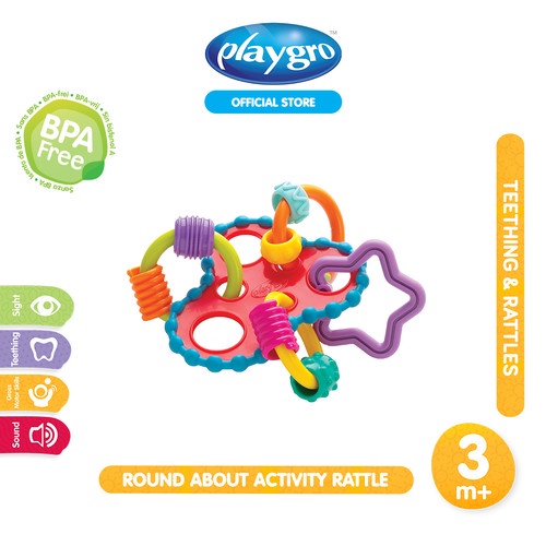 PLAYGRO Round About Activity Rattle