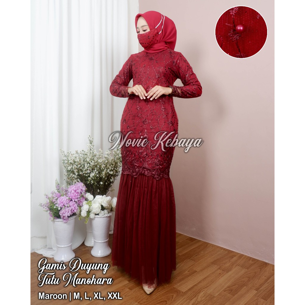 Gamis Modern / Gamis Duyung  Tutu / Kebaya Modern / Gamis Pesta / Gamis Pesta Mewah / Kebaya / Gamis