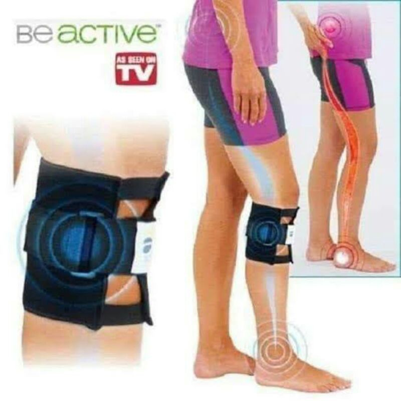 Be Active Leg Bracer Alat Kesehatan Pelindung Lutut Knee Brace Gelang Kesehatan Korset Kaki M4