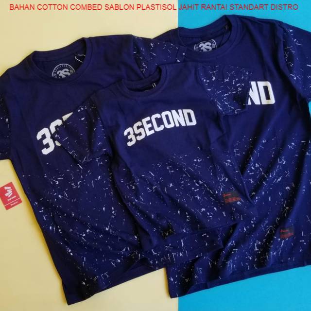 Kaos Couple Keluarga Family 3SECOND Threesecond Lucu Terbaru Ayah Ibu Anak