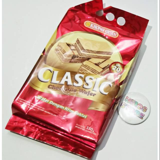 

Khong Guan Wafer Classic 350 Gram | Wafer Coklat.