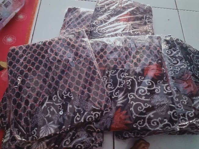Baju Couple Keluarga Batik Couple Keluarga Sania Ruffle Ori Ndoro Jowi Dnt Motif Kembang Langit
