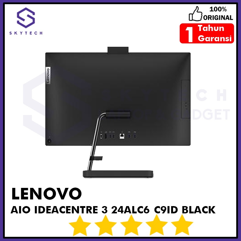 ALL IN ONE PC LENOVO IDEACENTRE 3 24ALC6 C9ID RYZEN 7 5700U RAM 8GB SSD 512GB WIN11 + OHS F0G100C9ID