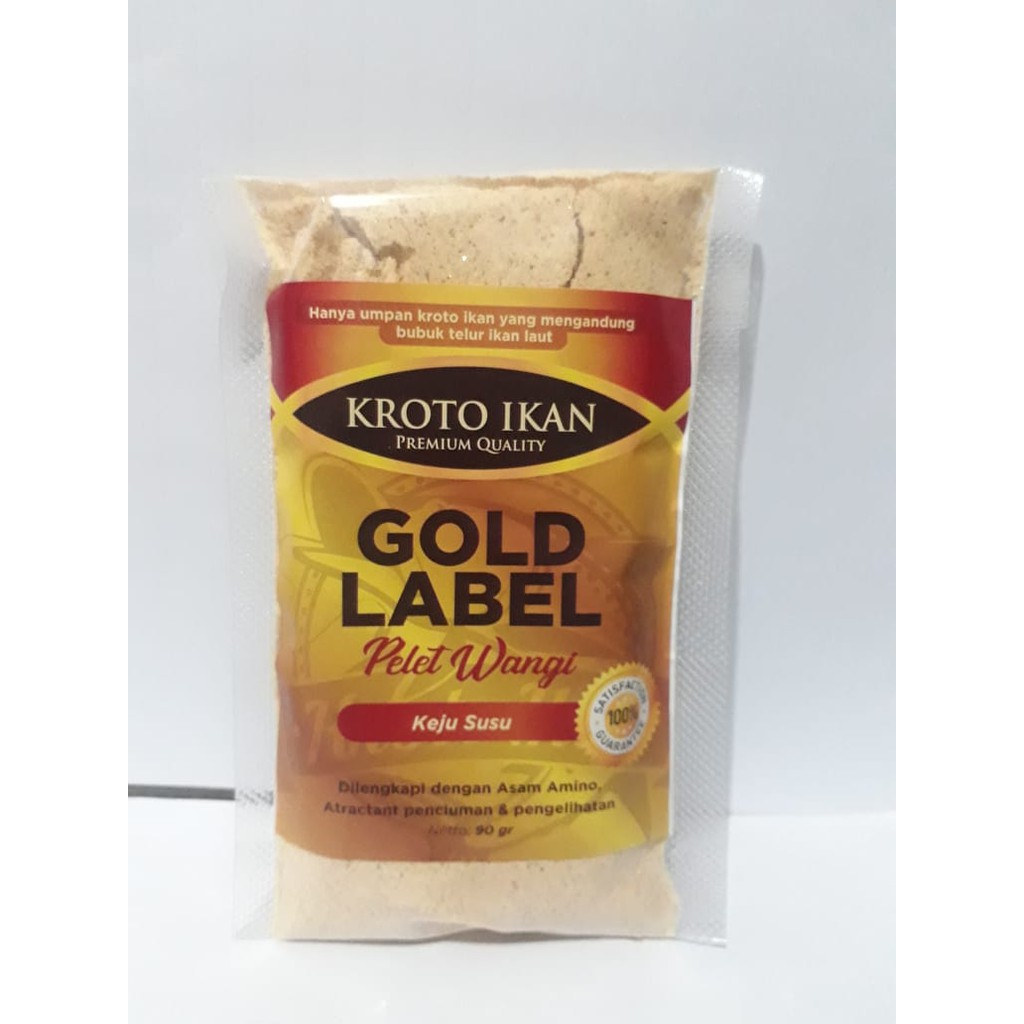 Pelet KEJU SUSU-Gold Label Kroto Ikan
