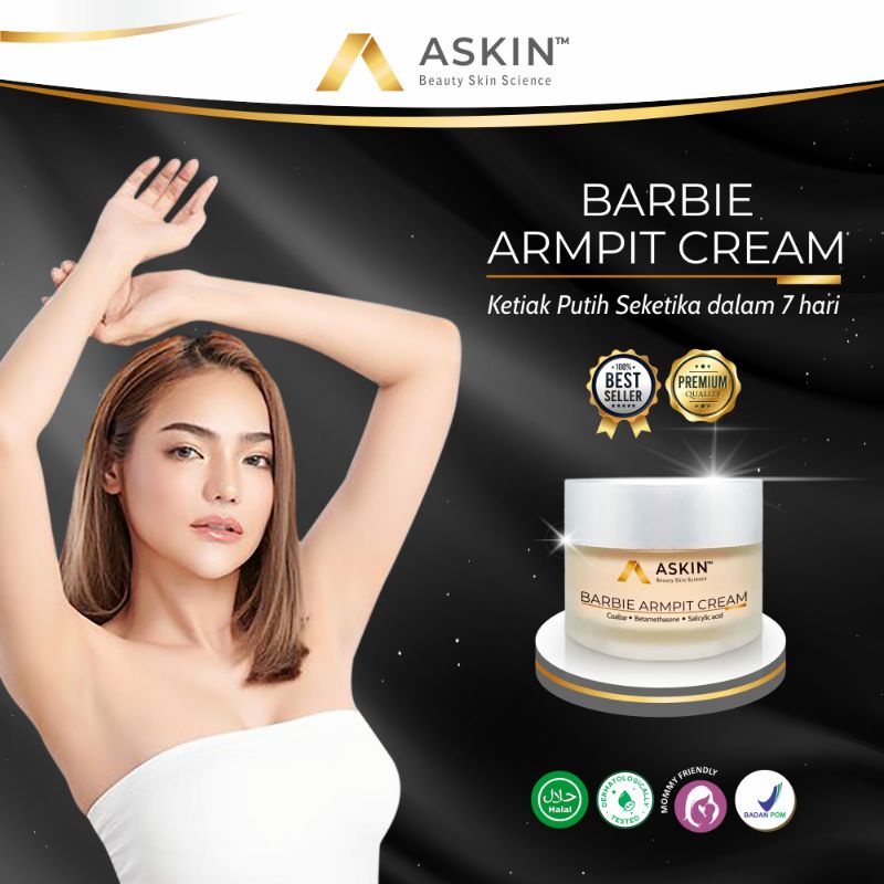 ASKIN™ Barbie Armpit Cream | Cream Pemutih Ketiak ( Untuk Semua Jenis Kulit )