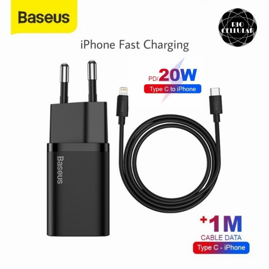 BASEUS Charger iPhone 12 Pro Max 20W Super Si Quick Charge PD Charging