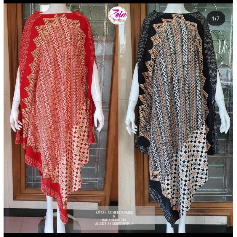 Kaftan Batik Hijab Dress Murah Wanita Muslim Terbaru