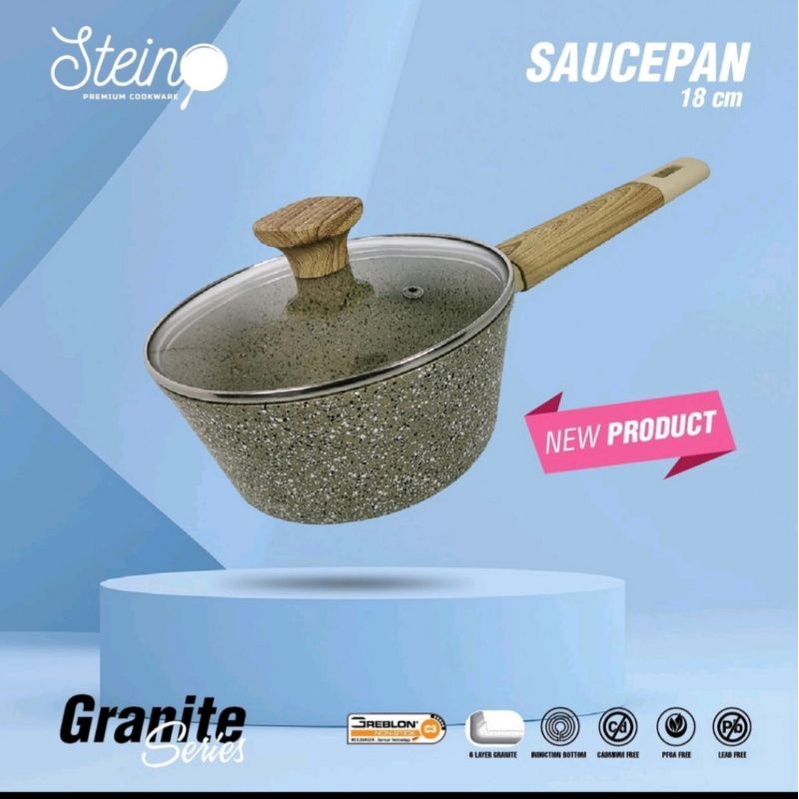 [STEIN] SAUCEPAN 18CM STEINCOOKWARE / PANCI MASAK BUBUR MPASI