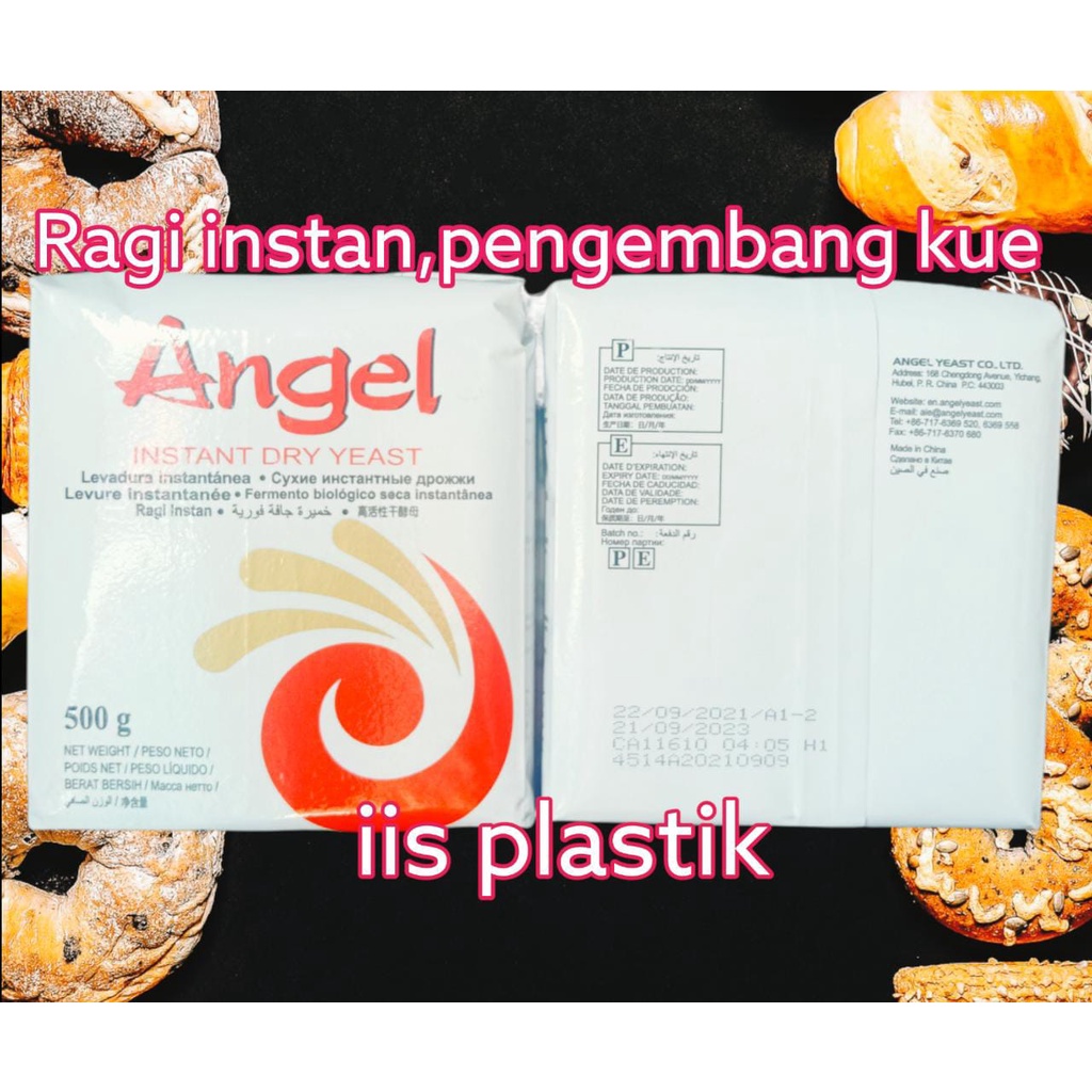 ANGEL Ragi Instan/ Pengembang Kue 500gr / Instant Yeast White