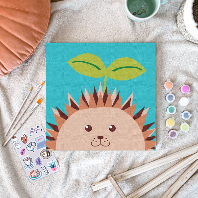 

Paint By Number Kit | By MeTime Studio | Animal Series | Ferry The Hedgehog