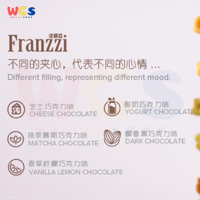 Biskuit Franzzi Vanilla Lemon Chocolate Cookie Soft &amp; Smooth 70g