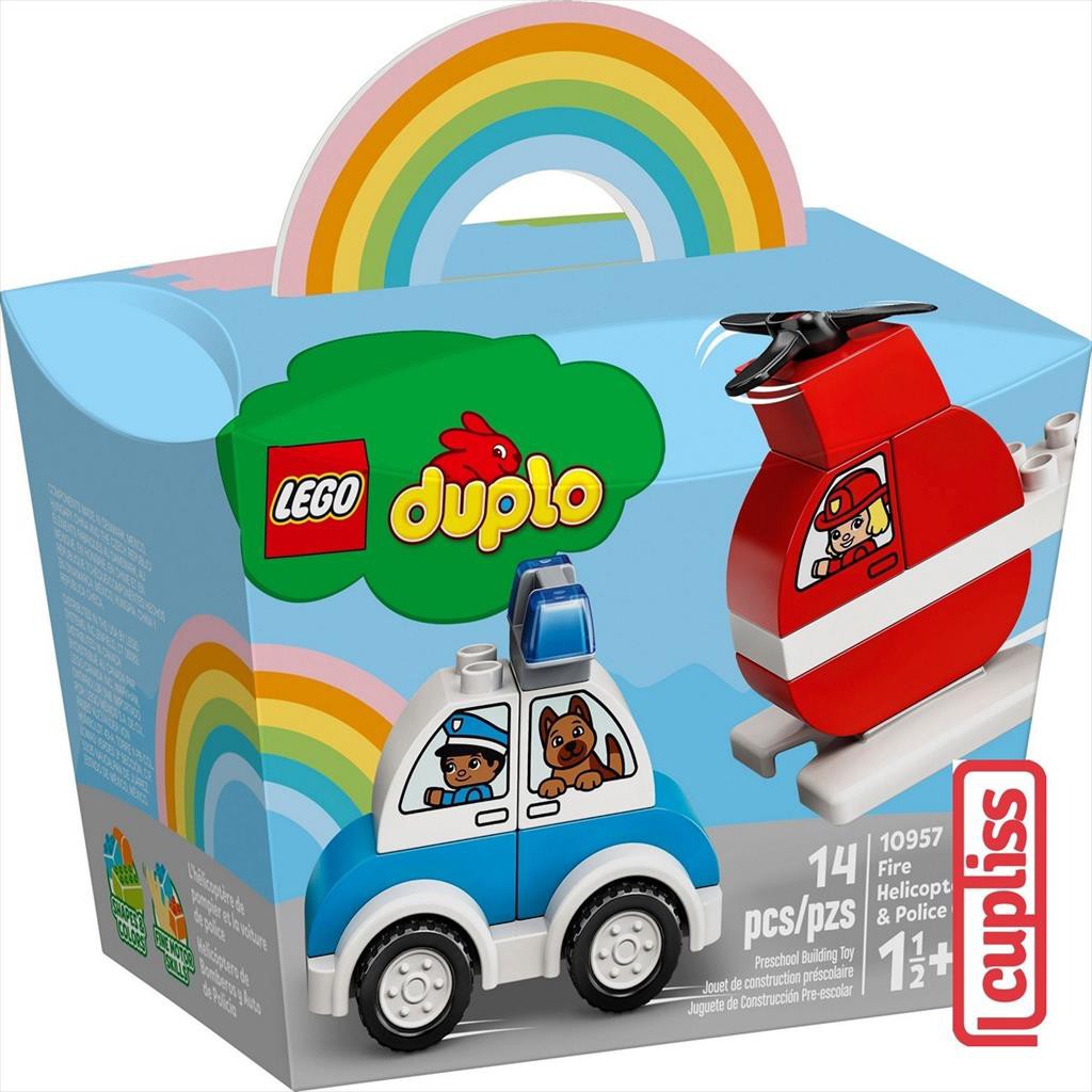 LEGO Duplo 10957 Fire Helicopter and Police Car