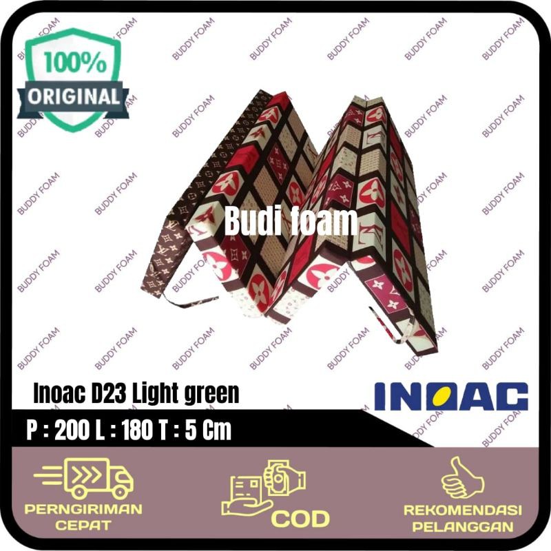 INOAC Kasur Lipat Empat Inoac 200 x 180 x 5 cm