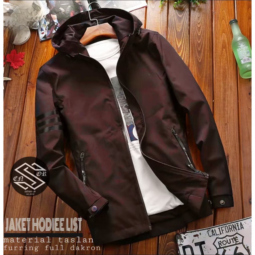 JAKET HOODIE TASLAN LIST ORIGINAL SENSOR