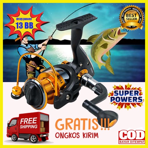 PROMO Reel Pancing laut kuat murah Spinning 13 Ball Bearing / gulungan pancing laut / reel gulungan 