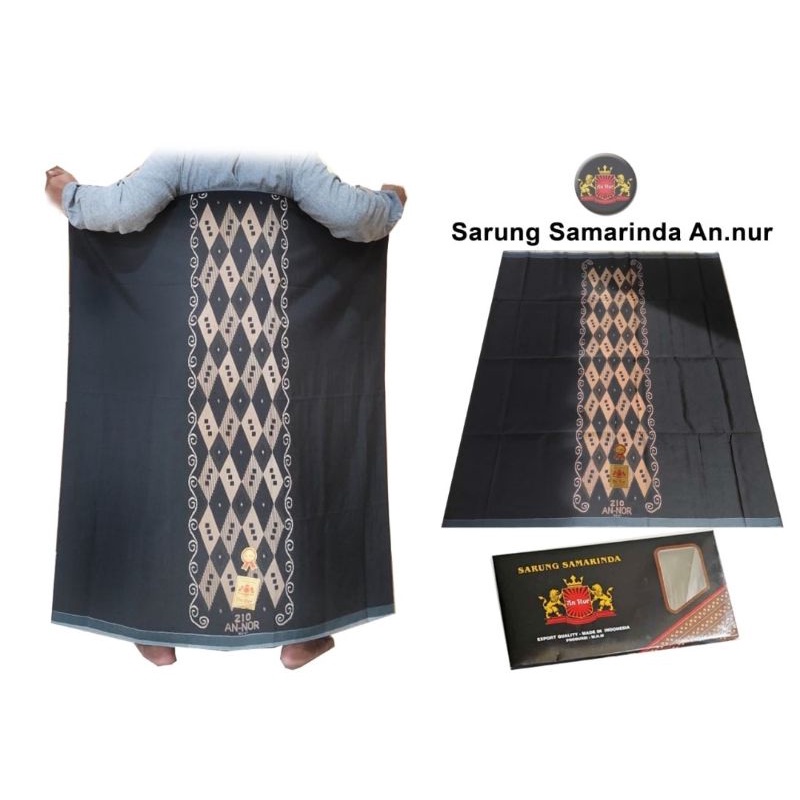 Aulia - sarung Polos Annur Tumpal Catur 100℅ Asli