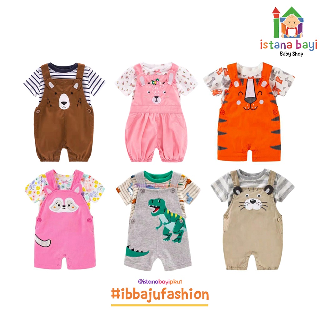 CATELL LOVE OVERALL SET - JUMPER ANAK - BAJU ABAK IMPORT